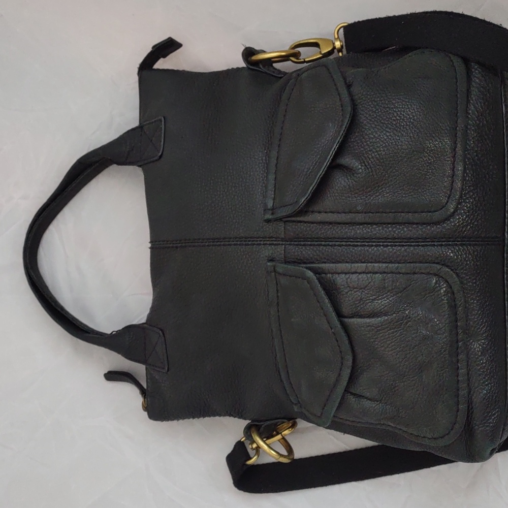 Fossil Black Leather Crossbody Bag - Picture 4 of 11
